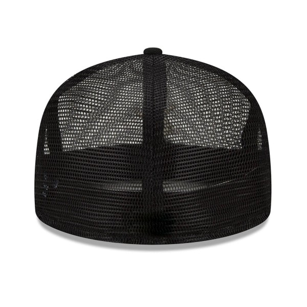 Men's Black Mesh Fitted Hat