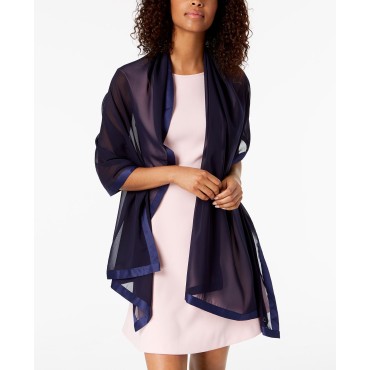 Elegant Satin-Trim C...