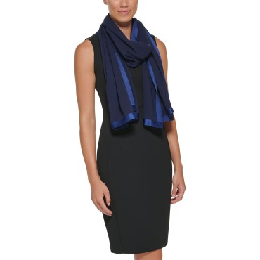 Elegant Satin-Trim C...