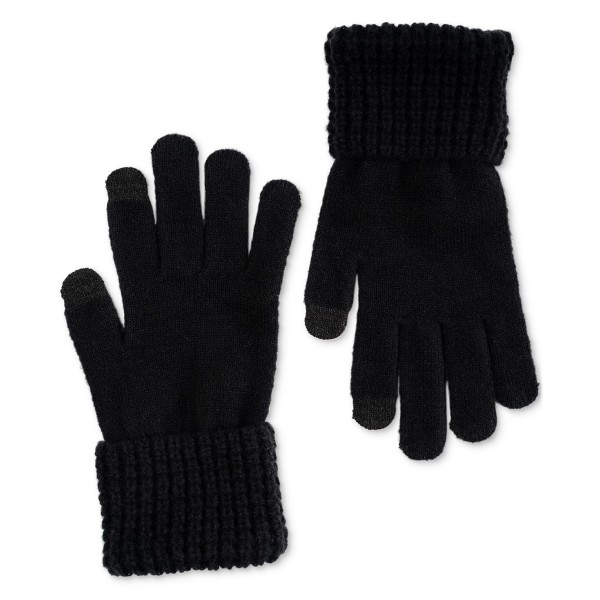 Women's Waffle-Knit Cuff Solid Gloves, 's