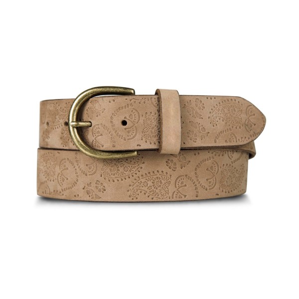 Women's Embossed Genuine Leather Belt