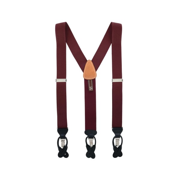 Classic Solid Color 38mm Convertible Suspenders