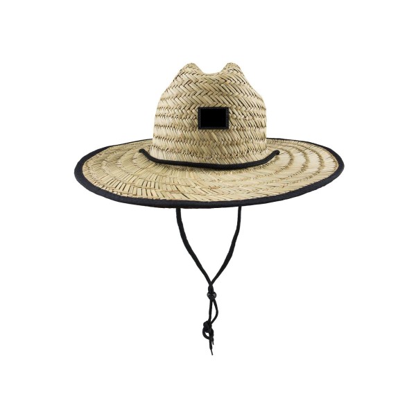 Men's Lightweight Woven Straw Lifeguard Hat