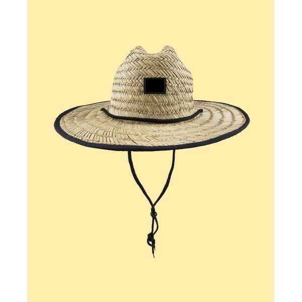 Men's Lightweight Woven Straw Lifeguard Hat