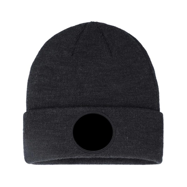 Men's Black Blackout Cuffed Knit Hat