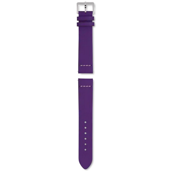 Mauve Leather Watch Strap 37mm