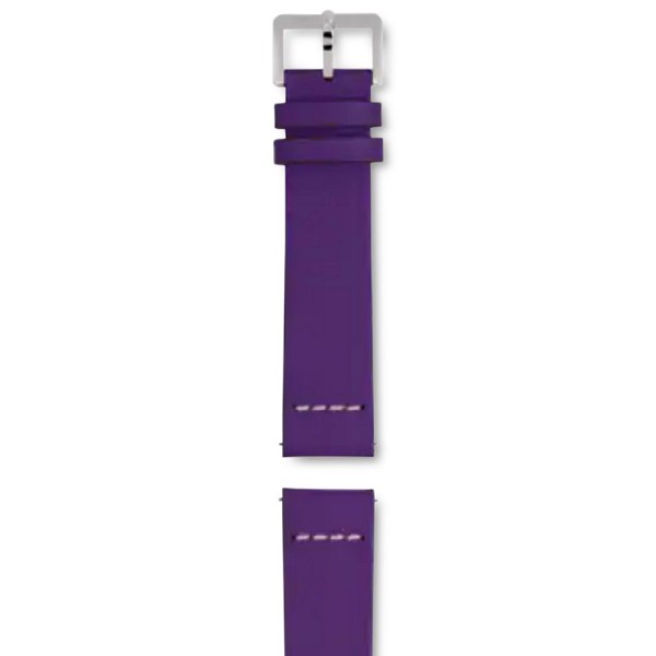 Mauve Leather Watch Strap 37mm