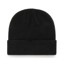 Men's Black Basic Cuffed Knit Hat