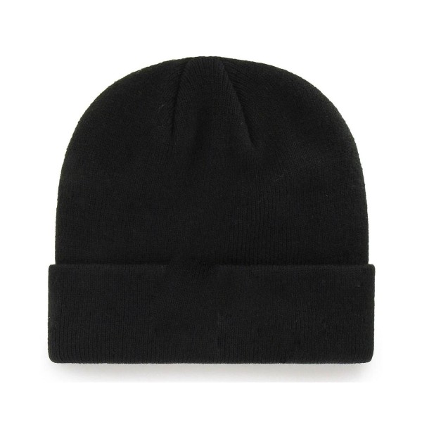 Men's Black Basic Cuffed Knit Hat