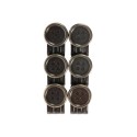 No Sew Moveable Button End Suspender Clips (Set of 6)