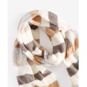 Women's Cashmere Ribbed Striped Scarf