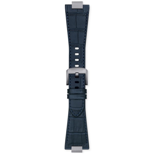 Interchangeable Blue Leather Watch Strap