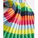 Women's Striped Wide-Ribbed Scarf