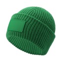 Women's Classic Ribbed Tonal Patch Cuff Beanie