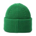 Women's Classic Ribbed Tonal Patch Cuff Beanie