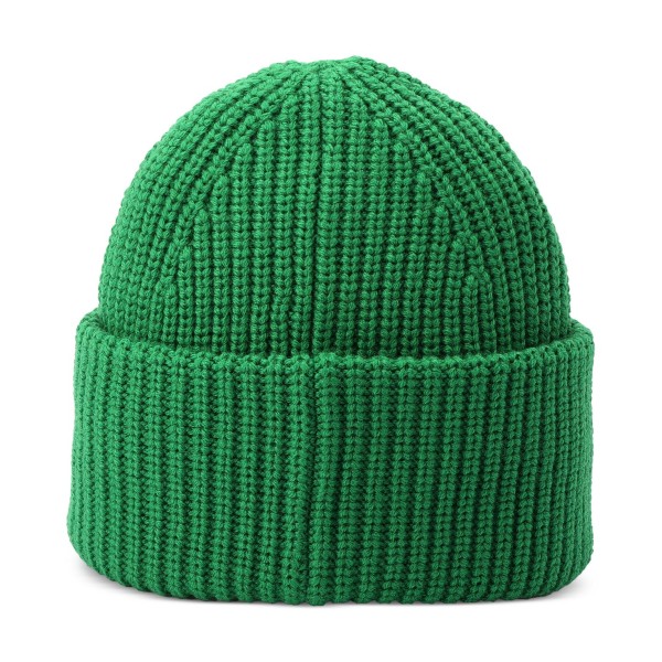 Women's Classic Ribbed Tonal Patch Cuff Beanie