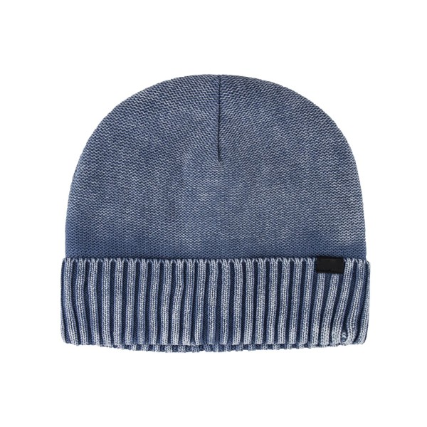 Men's Acid Washed Cuffed Beanie with Fleece Lining