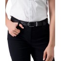 Women's Rounded Buckle Trouser Pant Dress Belt