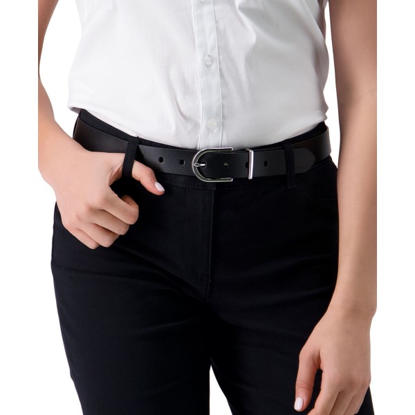 Women's Rounded Buckle Trouser Pant Dress Belt