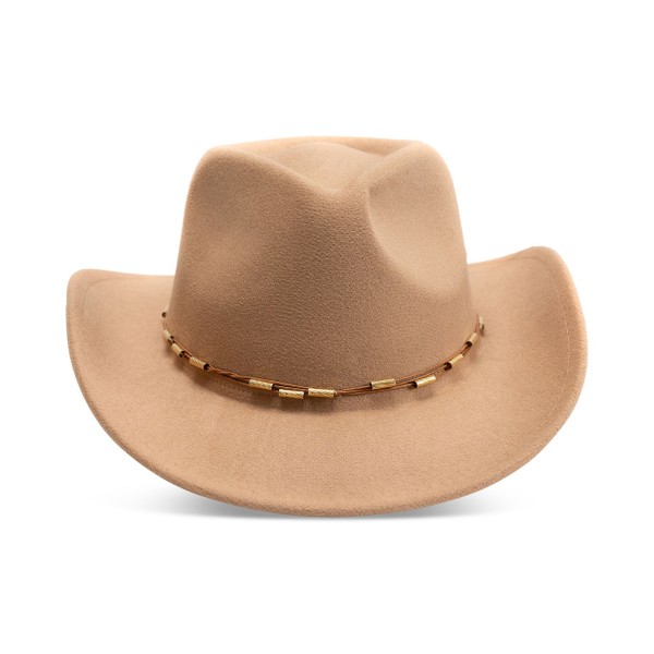 Women's Beaded-Trim Cowboy Hat